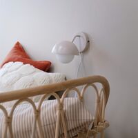Rose Wall Lamp Mat Beige