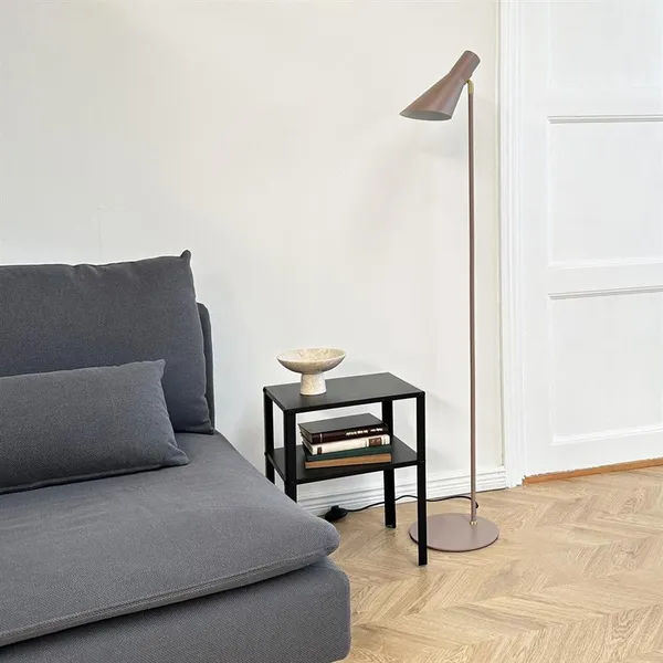 DL12 Gulvlampe Beige/ Messing
