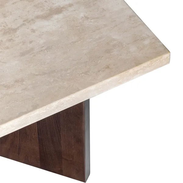 Eden Coffee Table Smoked Oak/Travertine