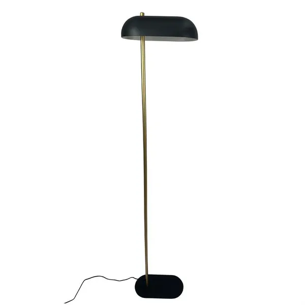 Arch gulvlampe, sort/messing