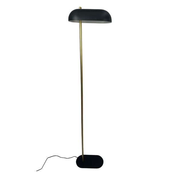 Arch gulvlampe, sort/messing