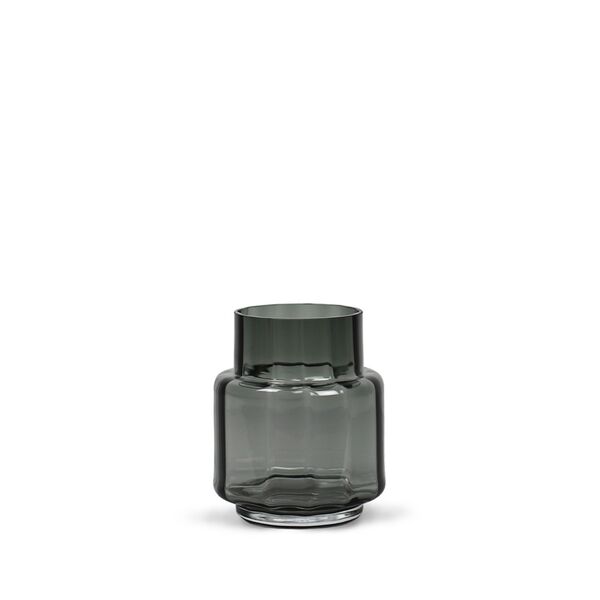 Hurricane Reflections No. 53 Vase/Candlestick Smoked Grey