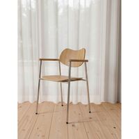 Regatta Steel Chair Oiled Oak/Black Legs