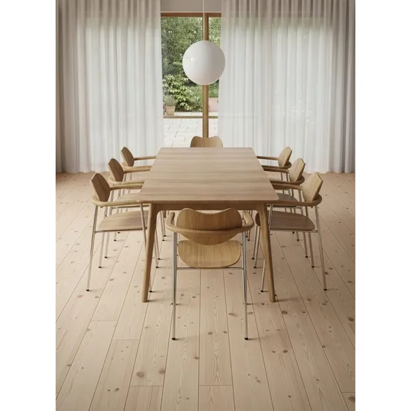 Regatta Steel Chair Oiled Oak/Black Legs