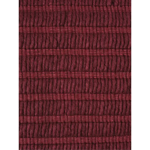 Ridge-Kissen 45x45 cm Burgunderrot