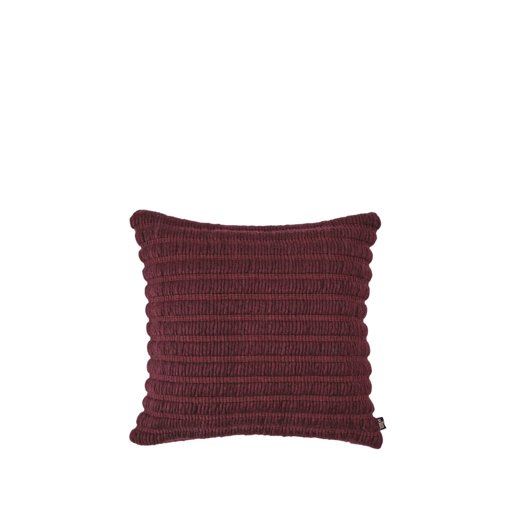 Ridge Cushion 45x45 cm Burgunder