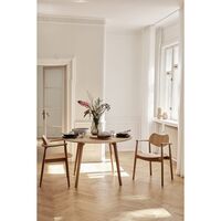 Regatta Dining Chair Upholstered Oiled Oak/Calvados Leather