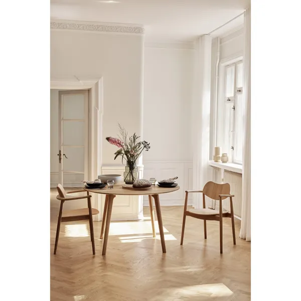 Regatta Dining Chair Upholstered Oiled Oak/Calvados Leather
