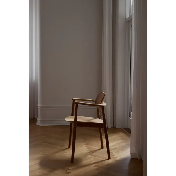 Regatta Dining Chair Upholstered Oiled Oak/Calvados Leather