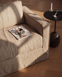 Loom Nest Love Seat Lounge Chair Beige