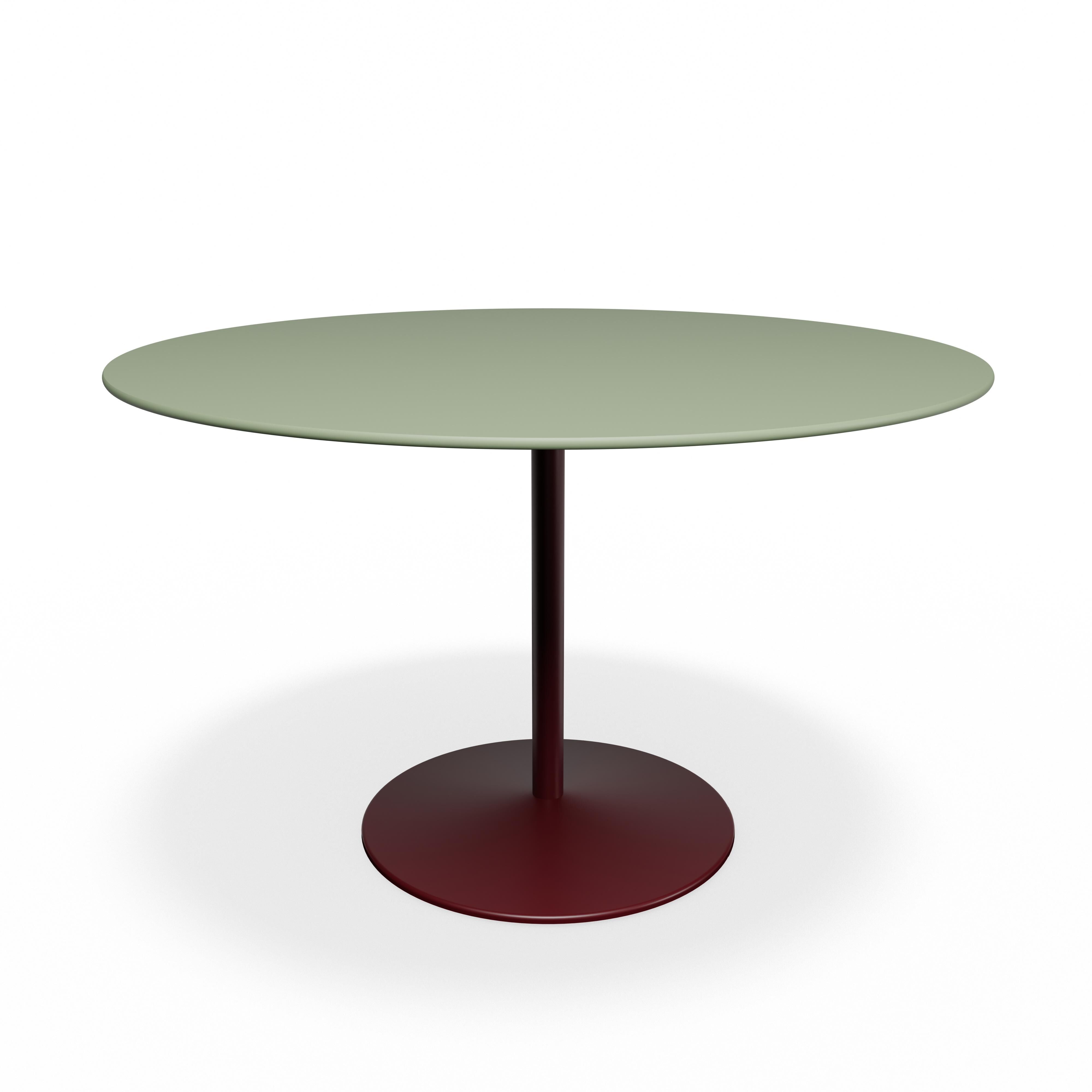 Panton Café- & Spisebord Ø120 4184-Forbo Olive Linoleum