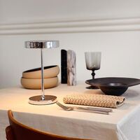 Starlight – Lampe de table portable à LED, finition chrome