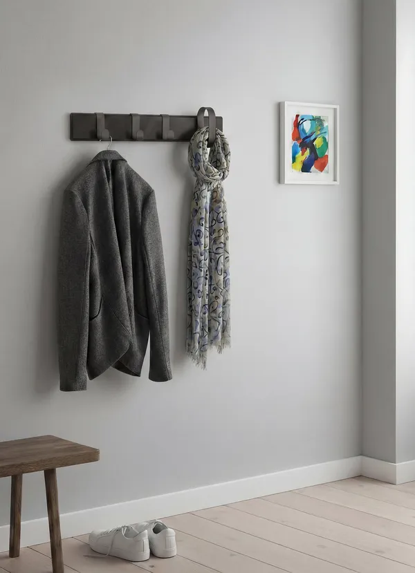 Fluke Coat Rack Small Black Oak
