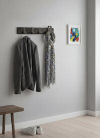 Fluke Coat Rack Small Black Oak