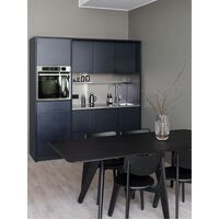 Slab Dining Chair Upholstered Black