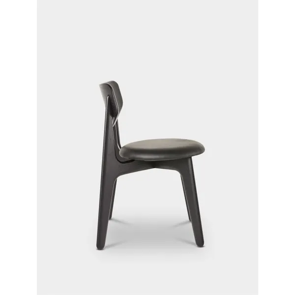 Slab Dining Chair Upholstered Black