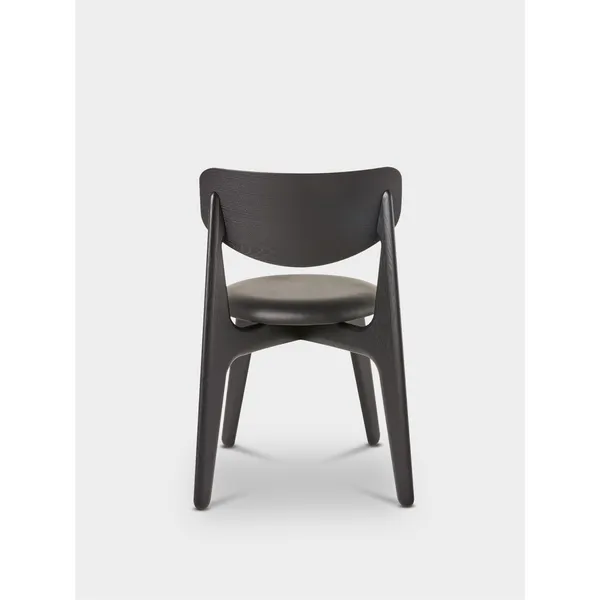 Slab Dining Chair Upholstered Black
