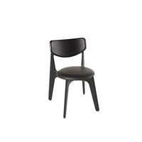 Slab Dining Chair Upholstered Black