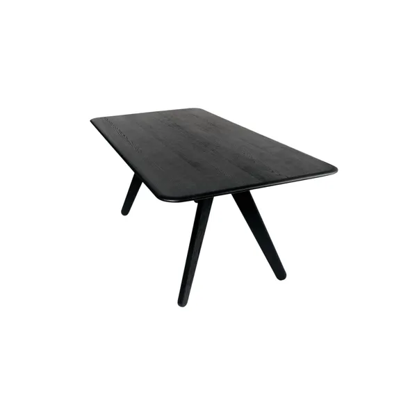 Slab Dining Table L200 Black/Brass