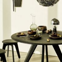 Slab Coffee Table Ø120 Black