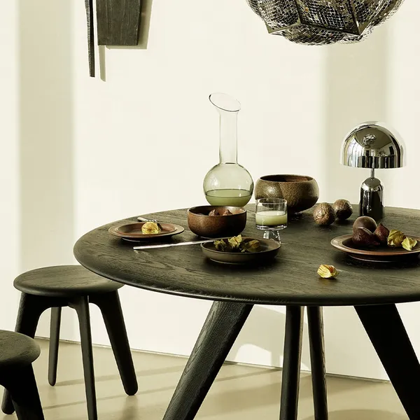 Slab Coffee Table Ø120 Black