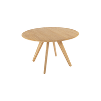 Slab Dining Table Ø120 Natural