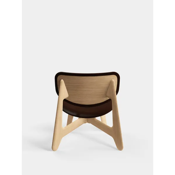 Slab Lounge Chair Natur-/Choko-Leder
