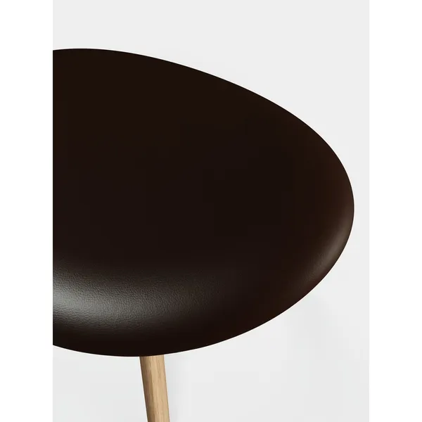 Slab Ottoman Natural/Choko Leather