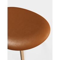 Slab Ottoman Natural/Cognac Leather