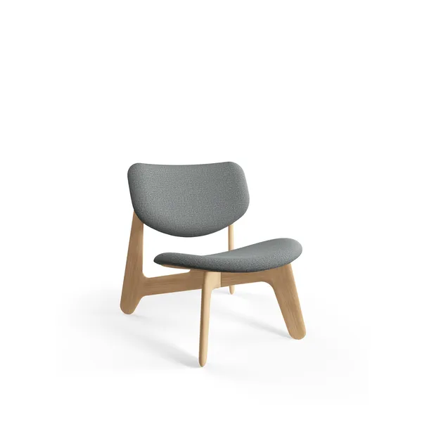 Slab Lounge Chair Natural/Hallingdal 0130