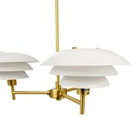 DL20 Chandelier Messing/Opal
