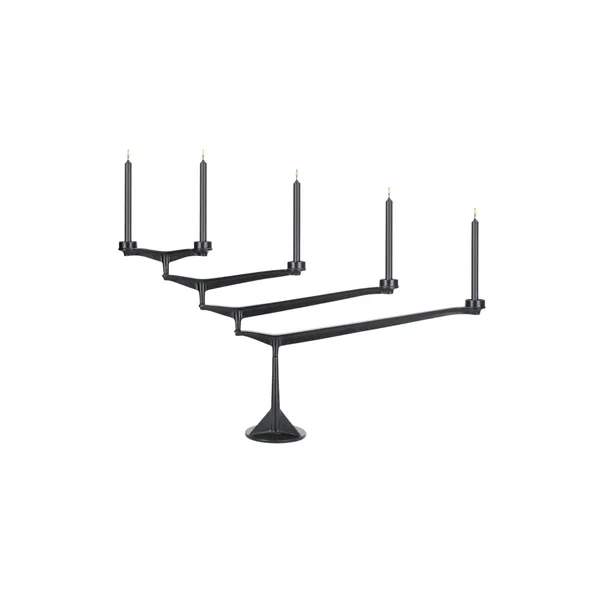 Spin Candle Holder Black
