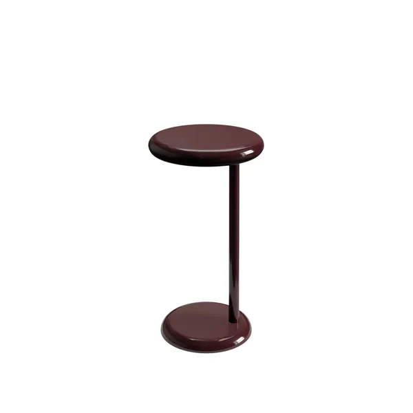 Spot Side Table Burgundy