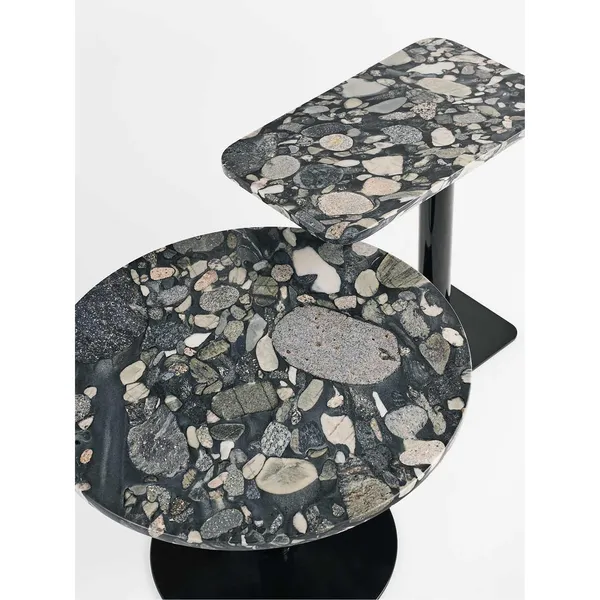 Stone Sidebord Rektangulær Pebble/Black