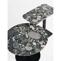 Stone Sidebord Rektangulær Pebble/Black