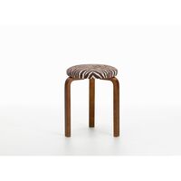 60 Tabouret Teinté Noyer/Marron/Blanc