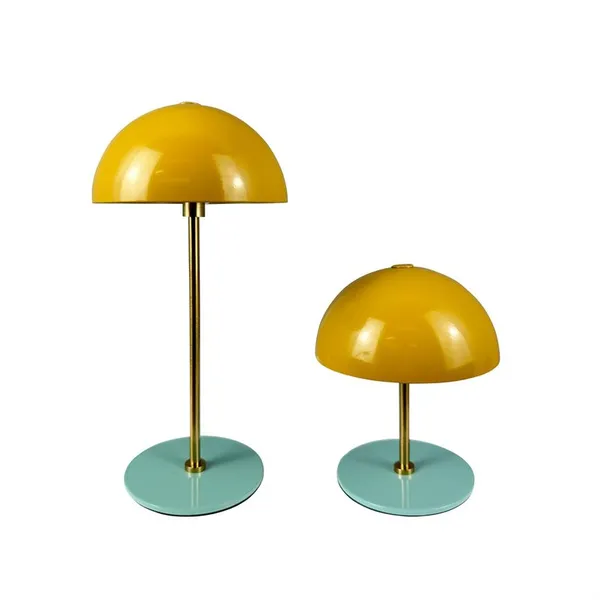 Along Mini Portable Table Lamp LED Set 2 pcs Curry/Turquoise/Brass