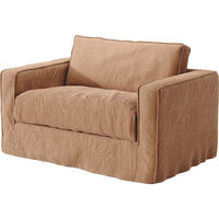Loom Nest Love Seat Lounge Chair Taupe
