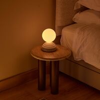 Wake Table Lamp Pebble White