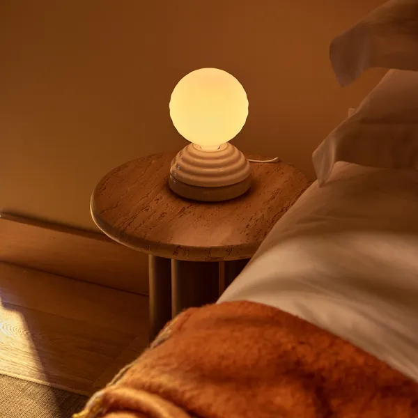 Wake Table Lamp Pebble White