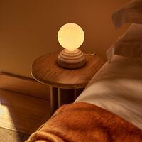 Wake Table Lamp Pebble White