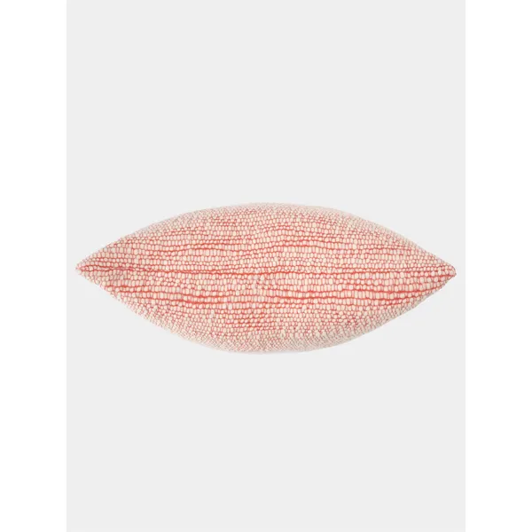 Thread Cushion 50x50 cm Orange/White
