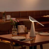 TIKI T2 Tragbare Lampe H30 Weiß