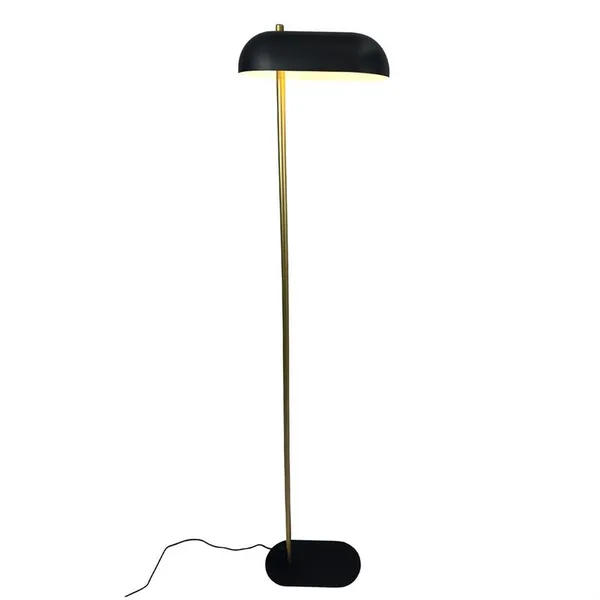 Arch gulvlampe, sort/messing
