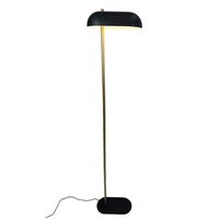 Arch gulvlampe, sort/messing