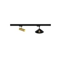Hubble Track Spotlight Brushed Brass