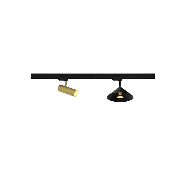 Hubble Track Spotlight Brushed Brass
