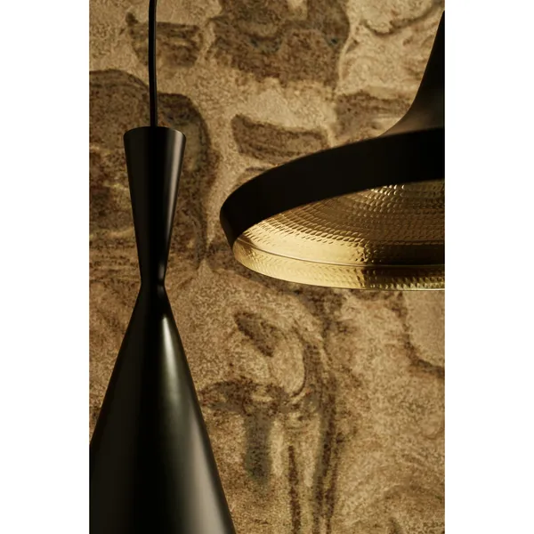 Beat Pendant Wide Black