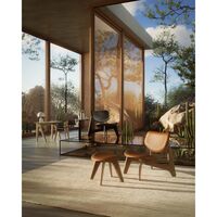 Slab Lounge Chair Natural/Hallingdal 0130