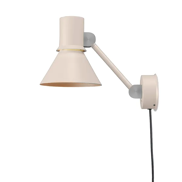 Type 80 W2 Wall Light with Cable/Plug Pale Putty